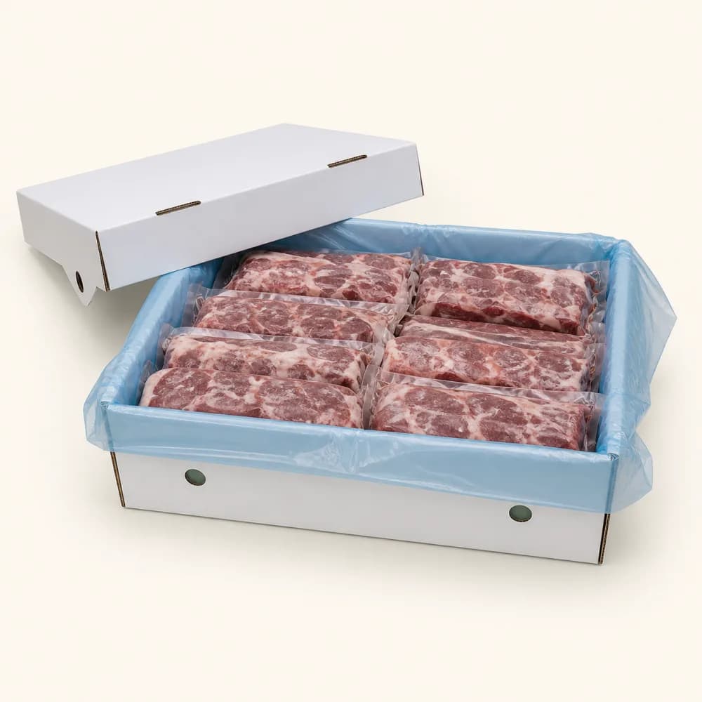 Vleesdoos met vetwerende liner